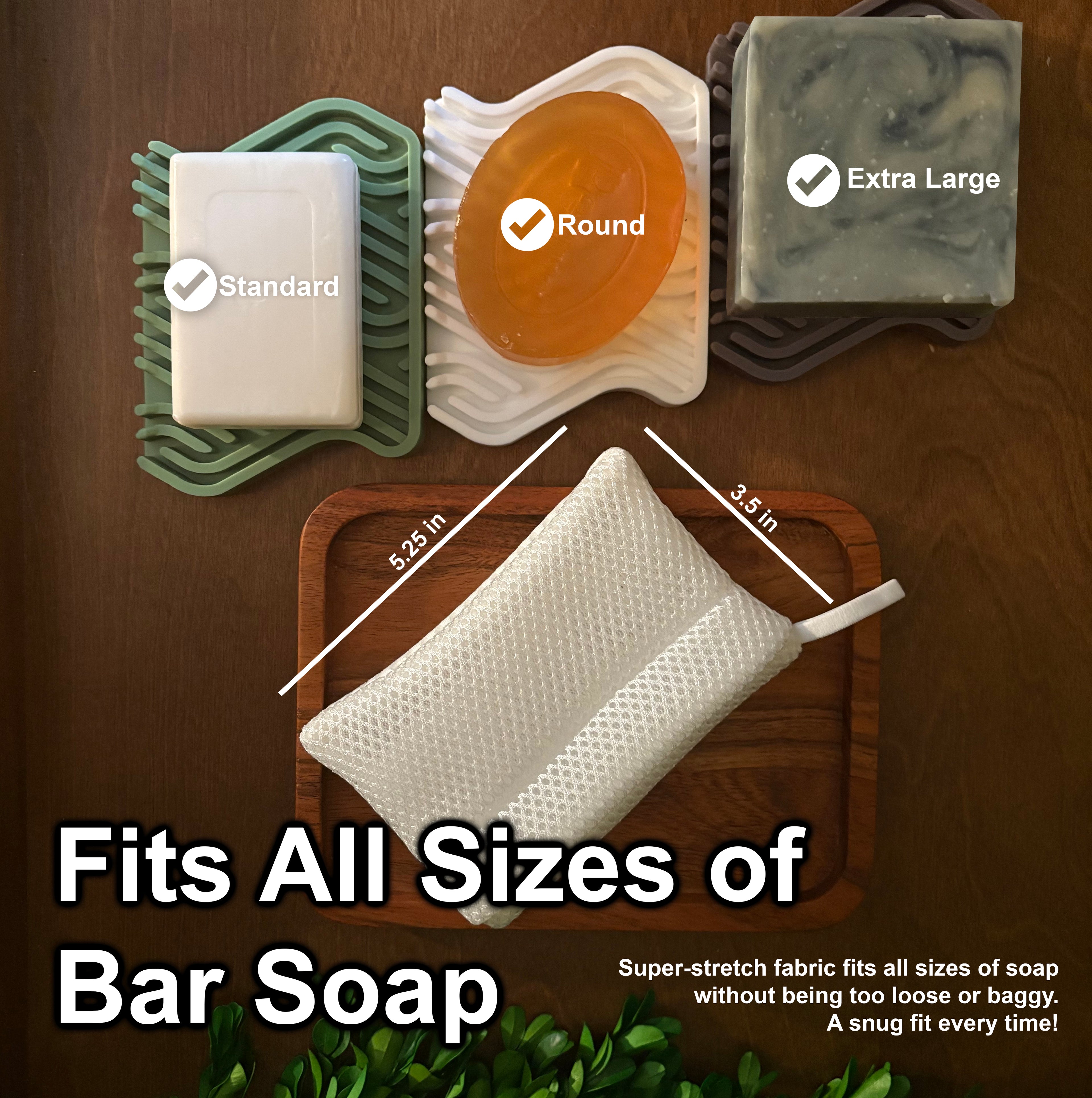 Soap Envelope® Luxury Bar Soap Saver Pouch (2-pack)