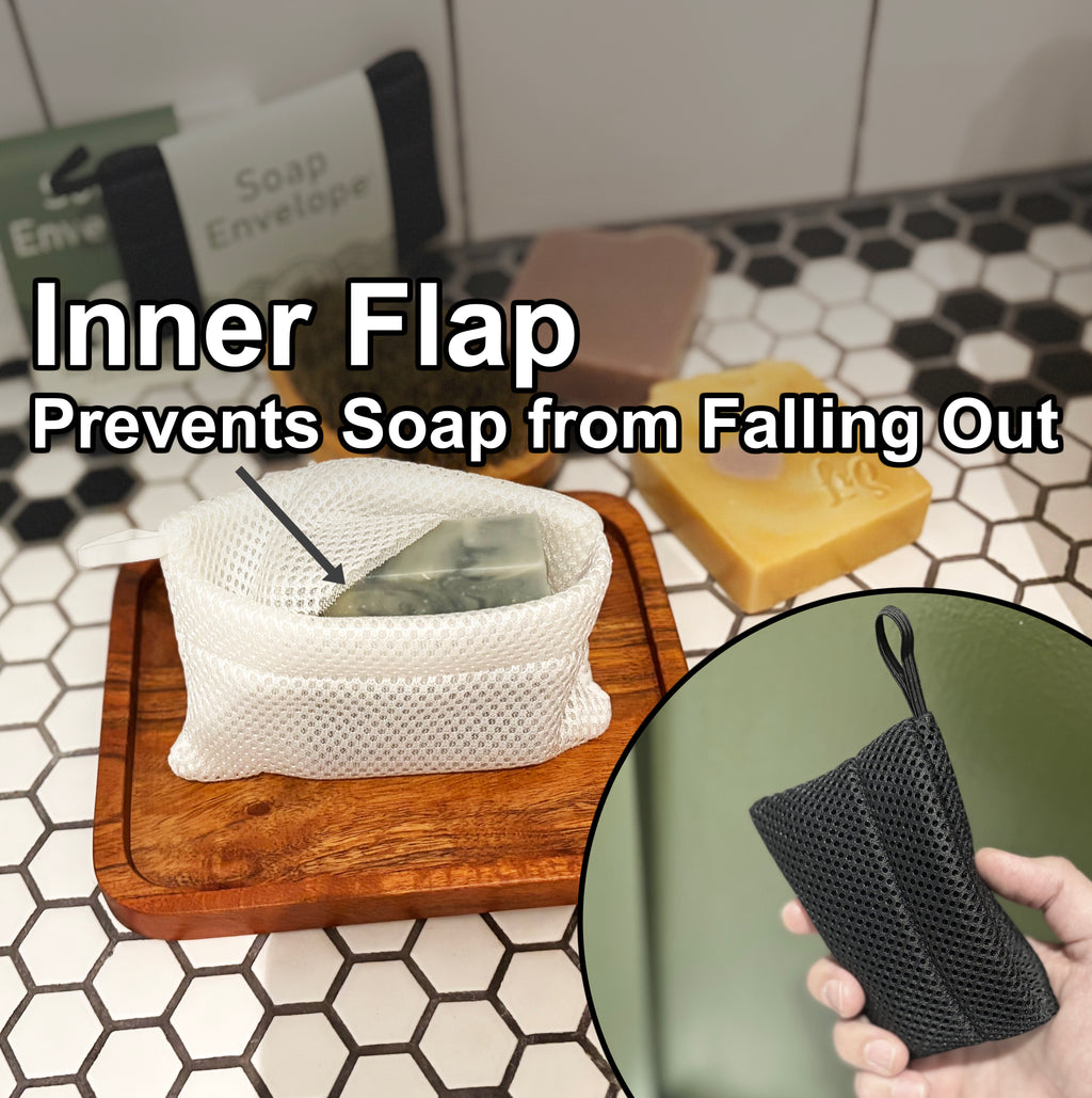 Soap Envelope® Luxury Bar Soap Saver Pouch (2-pack)