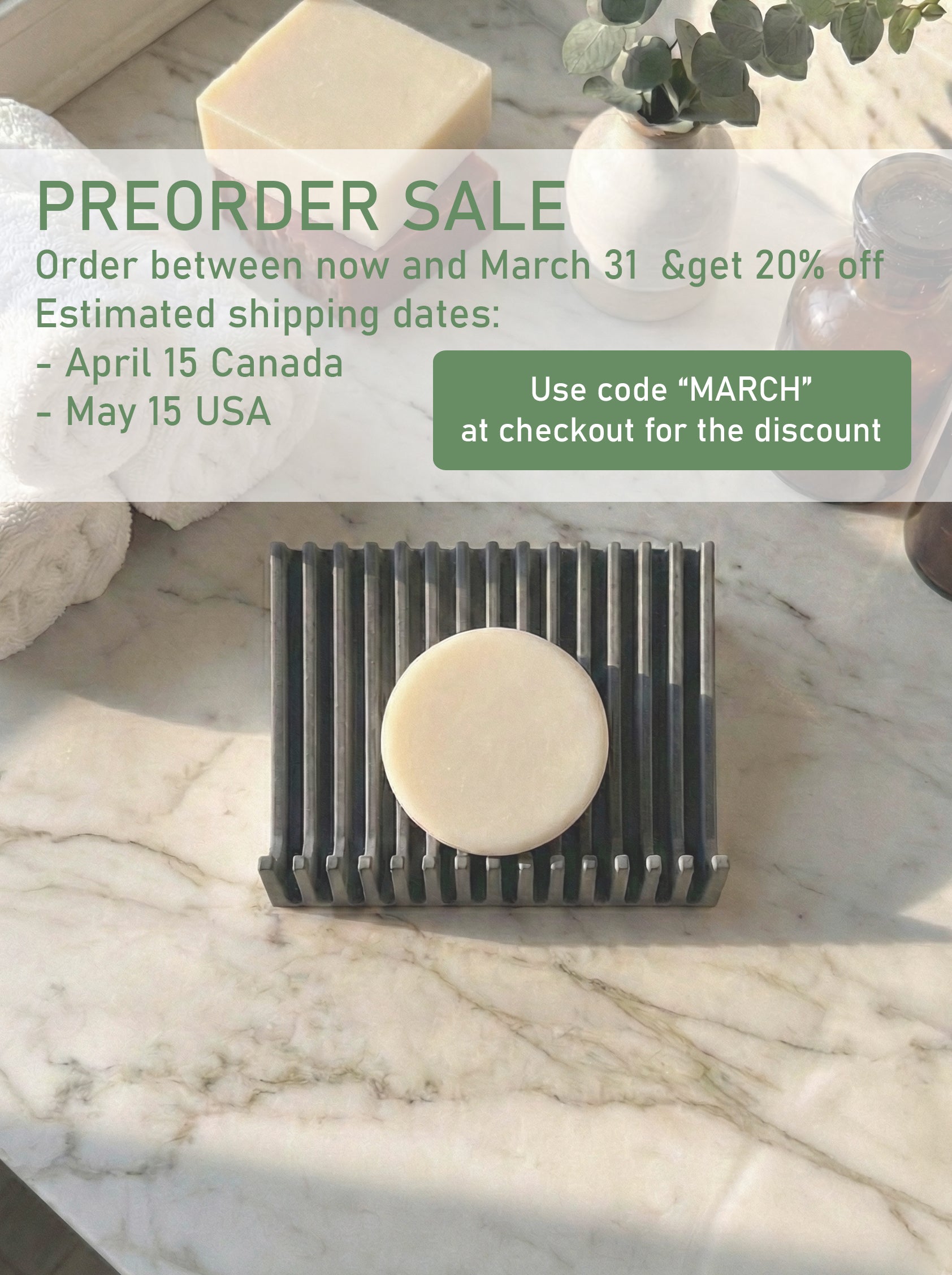 Soap Easel™ - Self-Draining Premium Soap Dish (Wholesale Canada)