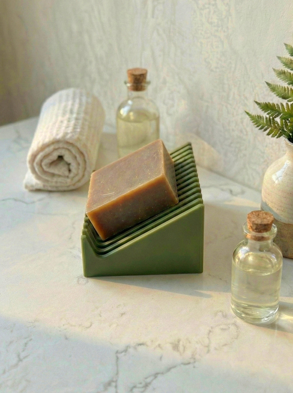 Soap Easel™ - Self-Draining Soap Stand, Soap Dish by Soap Envelope® brand