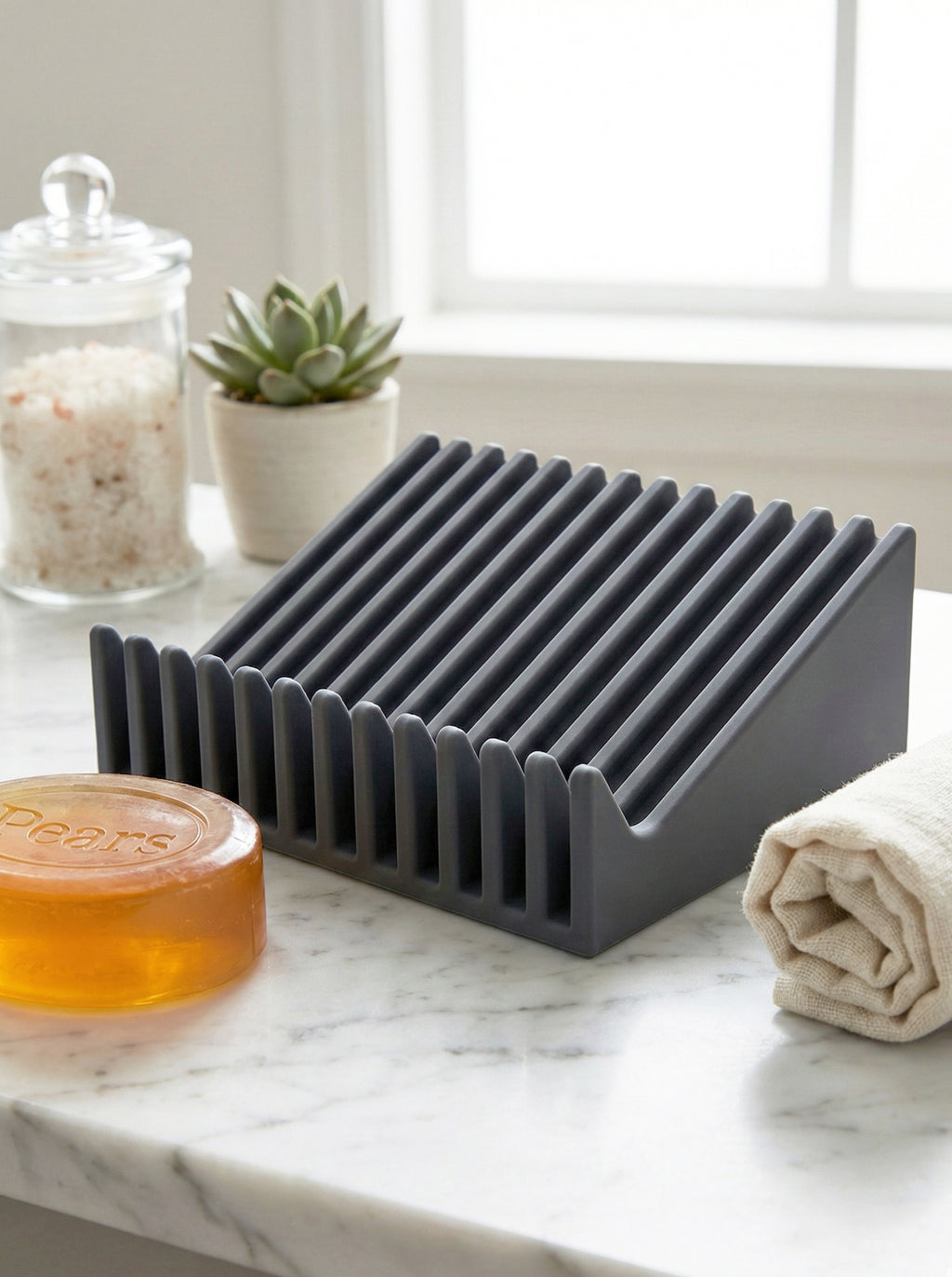 Soap Easel™ - Self-Draining Soap Stand, Soap Dish by Soap Envelope® brand