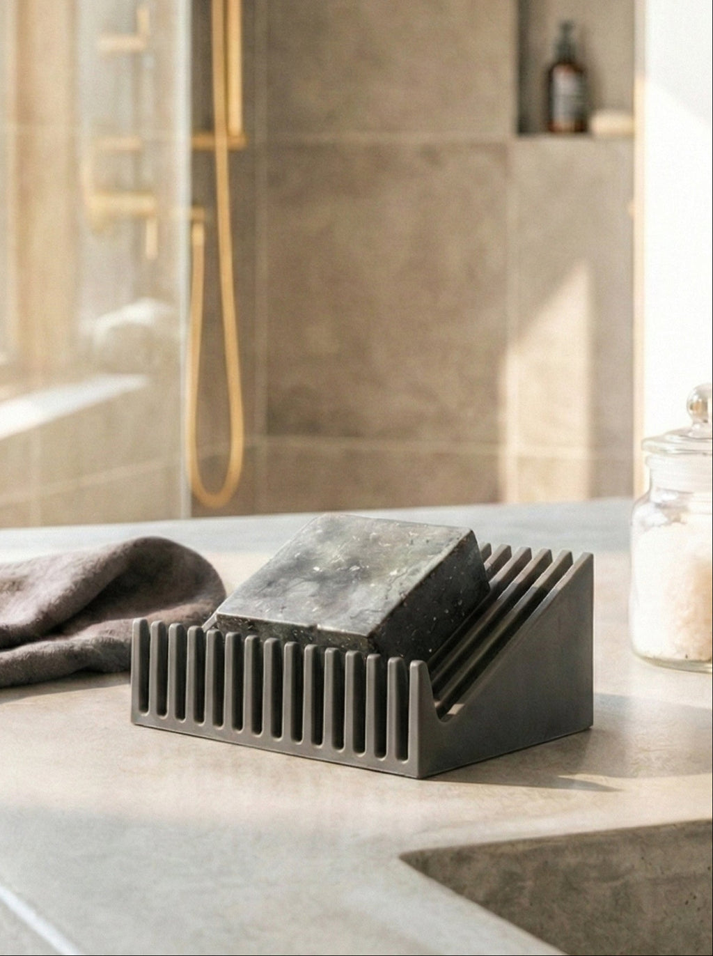 Soap Easel soap dish grey