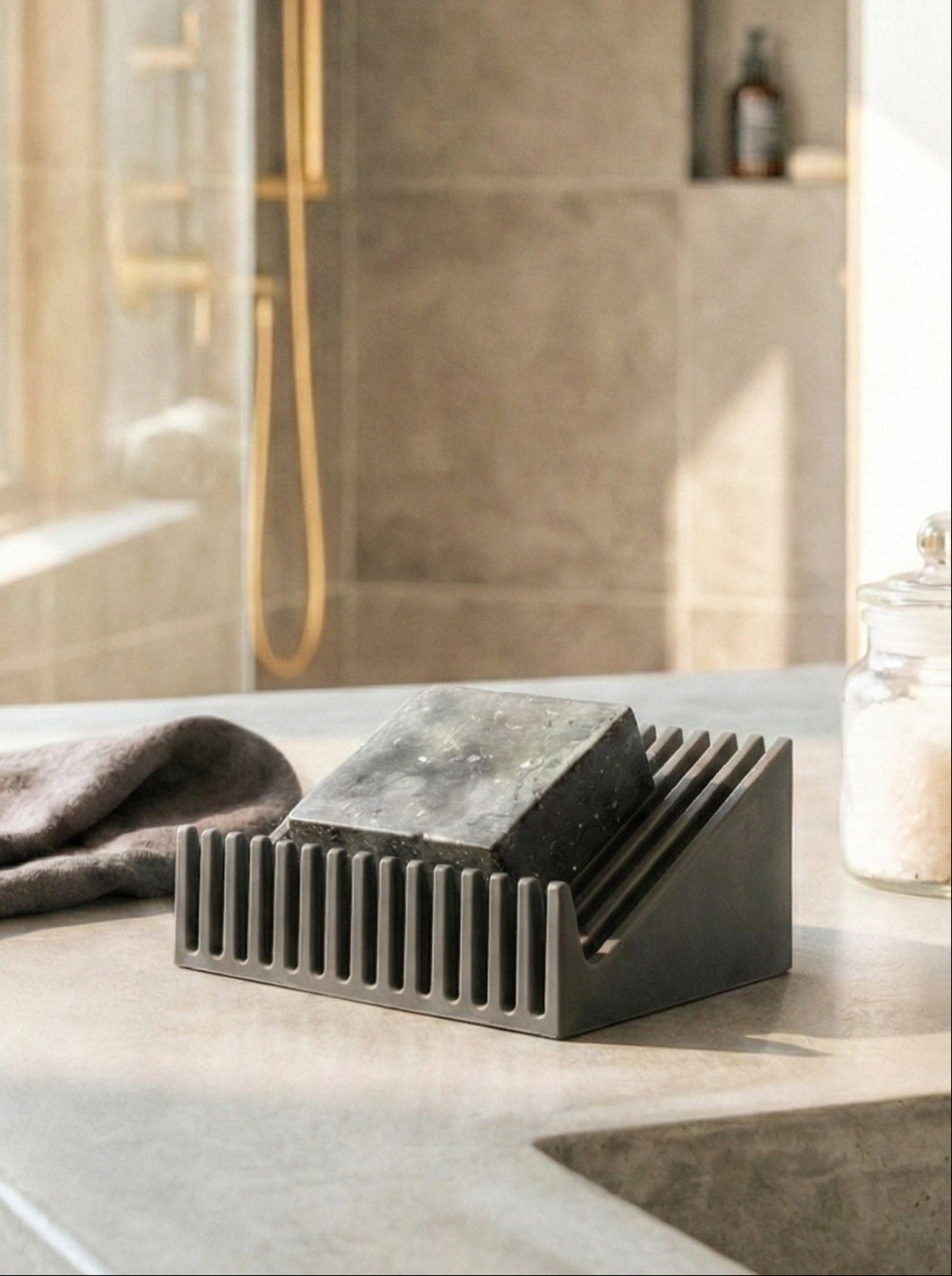 Soap Easel soap dish grey