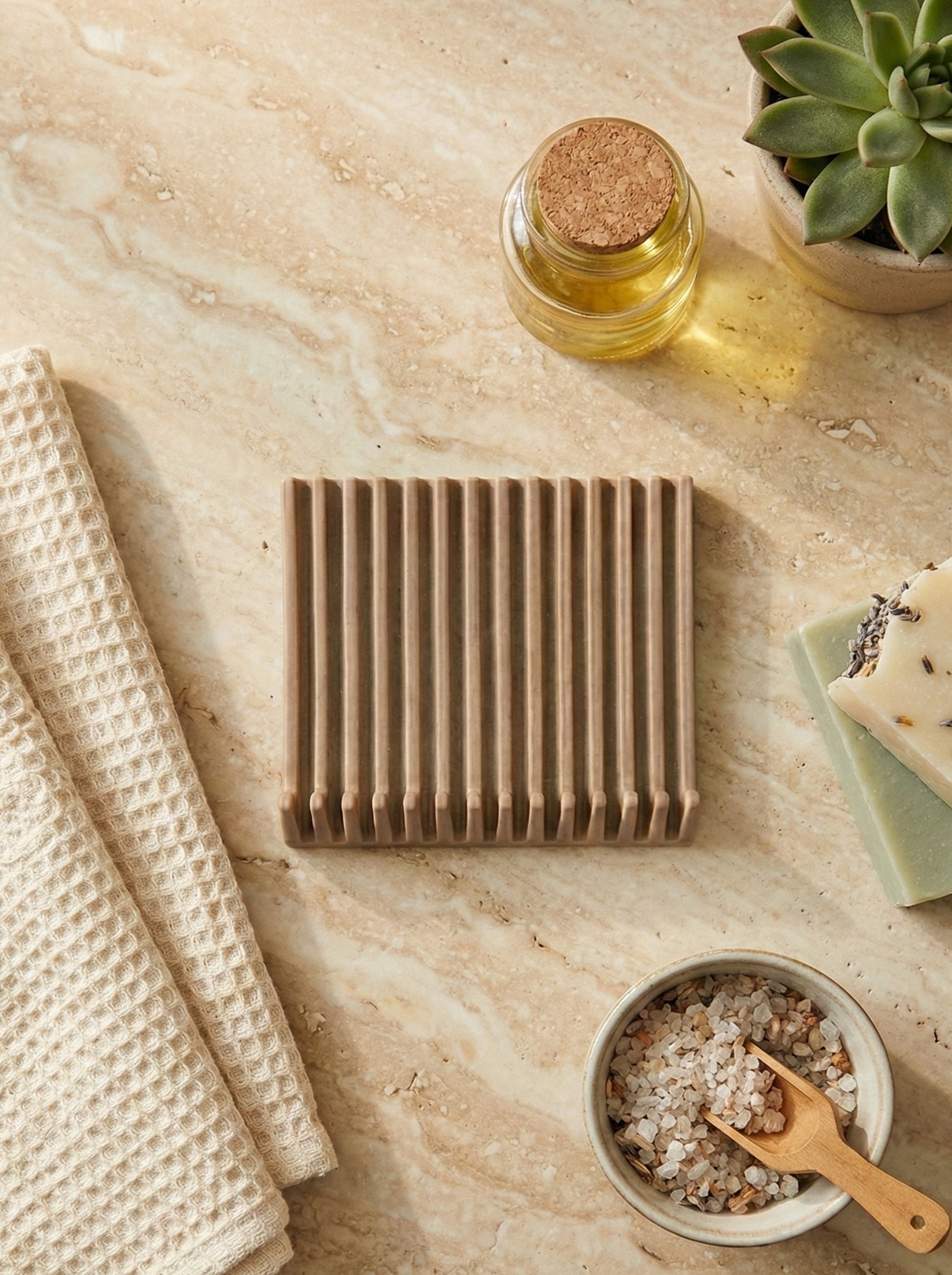 Soap Easel™ - Self-Draining Soap Stand, Soap Dish by Soap Envelope® brand