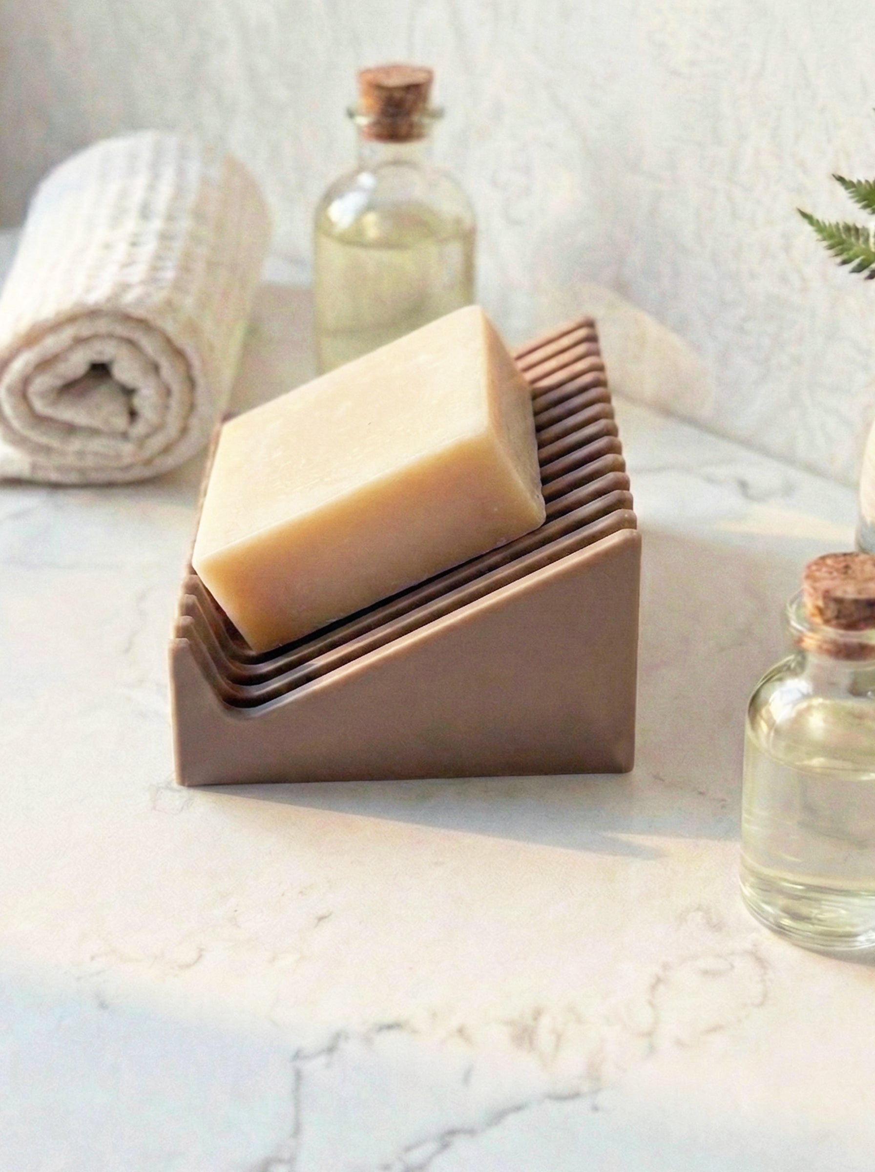 Soap Easel™ - Self-Draining Soap Stand, Soap Dish by Soap Envelope® brand