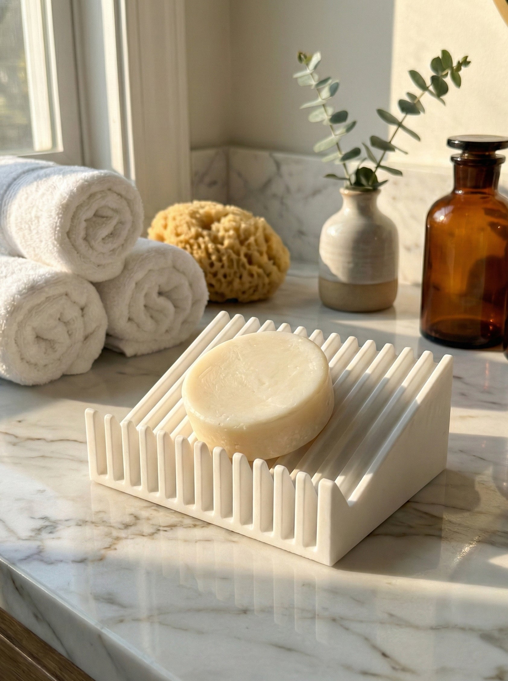 Soap Easel™ - Self-Draining Soap Stand, Soap Dish by Soap Envelope® brand